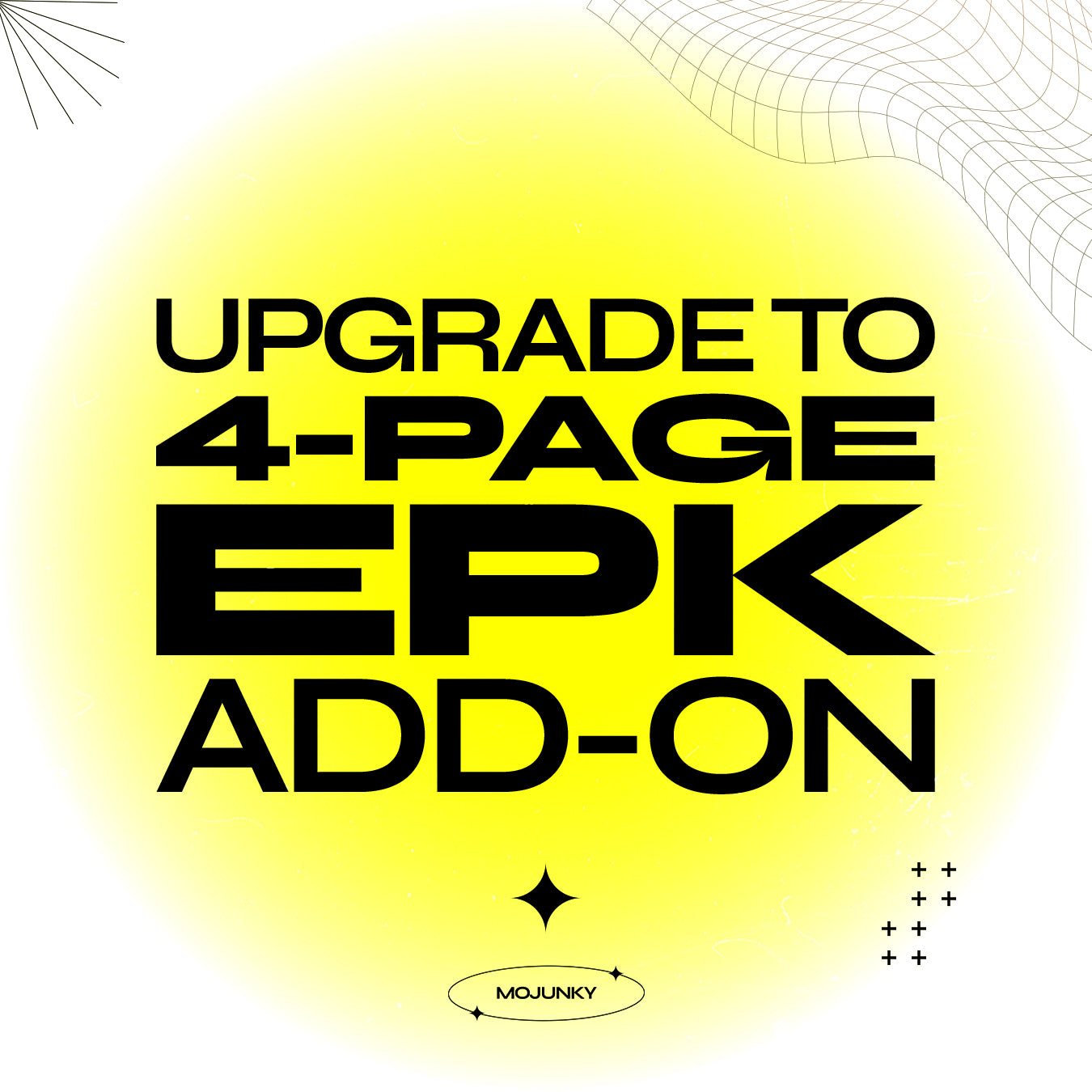 Upgrade to full 4-page EPK (Interactive PDF format) [Add-on]