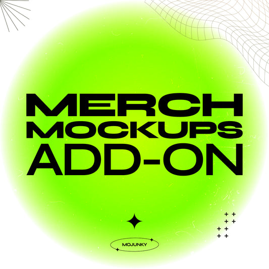 Merch mockups (T-shirt, USB, stickers) [Add-on]